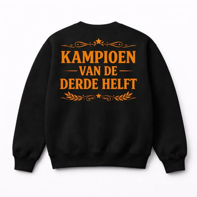 Sweater - Zwart - Kampioen 3e Helft