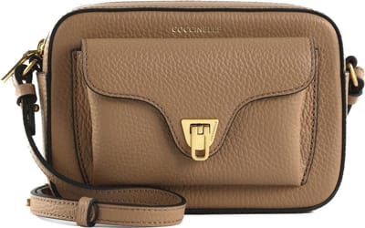 COCCINELLE Leren Schoudertas Beat Soft Crossbody Bag Skin Lichtbruin