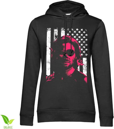 Escape From New York Hoodie/trui -S- Plissken Stars And Stripes Zwart
