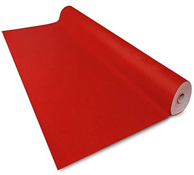 Carpetloop / Evenementtapijt | Naaldvilt | Antislip, Vlamwerend | 100 x 500 cm | Rood
