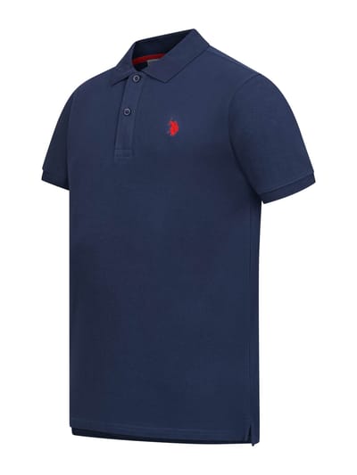 U.S. Polo Assn. heren basic poloshirt met korte mouwen en stretch