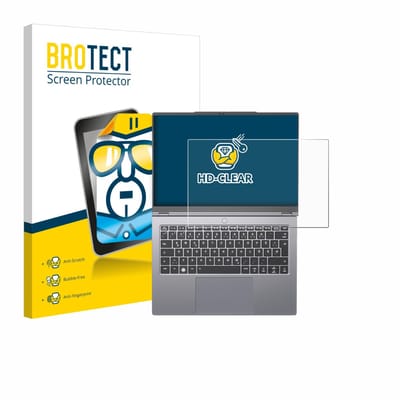 BROTECT - Screenprotector voor Tuxedo InfinityBook Pro 14 Gen 10 - Folie Beschermfolie transparant
