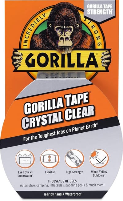 Duct Tape Crystal Clear 48mm x 8,2m - Pack van 6