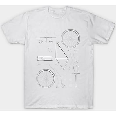 T-shirt Dames Fiets Exploded Harajuku Print Kawaii T-shirt Zomer Korte Mouw Dames T-shirt Top Tee 4XL white