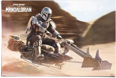 Poster The Mandalorian - Speederbike - 61 x 91,5 - Papier - REINDERS