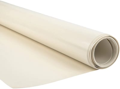 Afdekzeilwinkel - Pvc zeildoek - 650gr Cremewit 9001 Glans - per meter of rol