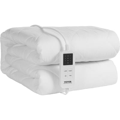 Surmatelas Chauffant 195 x 165cm Queen Chauffe-matelas Électrique avec Minuterie Arrêt Automatique