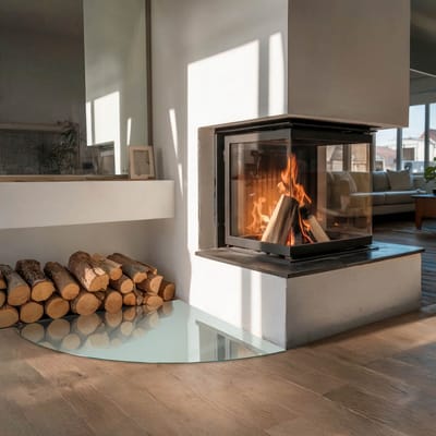 Coloray Vloerplaat Houtkachel - Plaat onder Houtkachel - 100 cm x 100 cm - Kachel Onderplaat - Groente Vloerplaat Kachel - Vloerplaat Voor Kachel - Onderplaat Kachel - Houtkachel Vloerplaat - Plaat Kachel