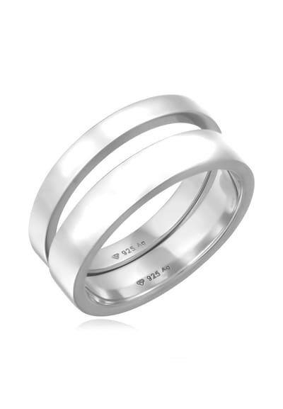 KUZZOI - Ring - Heren Casual Stapel Set in 925 sterling zilver - Heren