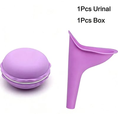 ECTEATOY® Herbruikbare Plastuit en een opbergdoos voor Vrouwen - Siliconen Vrouwen Urinoir - Staand Plassen