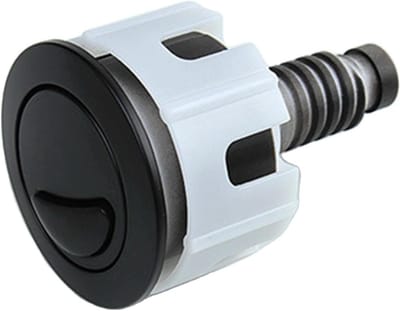 Toiletknop doorspoelen - WC-knopdrukker - Water besparen - Dubbele afvoerfunctie - 8 x 5 x 5 cm - Zilverkleurig