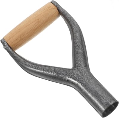 Ergonomische Y-vormige metalen schepsteel, vervangende handgreep voor tuinwerk, antislip en soepel in gebruik
