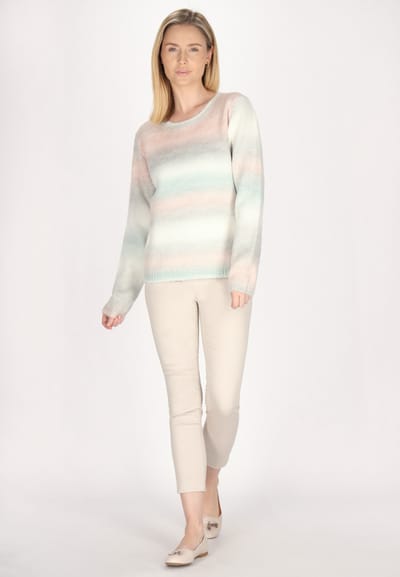 usha Jumper Dames Lichtblauw Veelkleurig