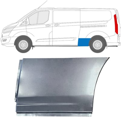 Reparatiepaneel achterspatbord voor Ford Transit Custom 2013-2023 / Links