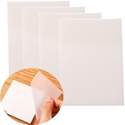 Dailygoods- Notitieblaadjes 200 vellen - Transparante Sticky Notes - Herbruikbaar - Kleur: Wit/Geel/Groen/Oranje/Blauw - 75x95 mm - Zelfklevend