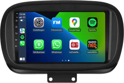 Carplay autoradio voor Fiat 500X | DSP | 2015 t/m 2023 | Android 13 | Draadloos Apple Carplay & Android auto | 4GB + 64GB | 8-Core processor | Davilon | 2025 model | 2015 2016 2017 2018 2019 2020 2021 2022 2023 | Bluetooth & Wifi