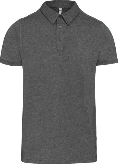 Kariban Herenpolo korte mouwen van jersey K262 - Grey Heather - 3XL