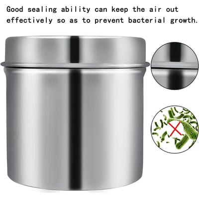 Roestvrijstalen Alcohol Desinfectiebox Tattoo Medische Watten Desinfectie Container Tank 12cm gray