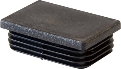 Afdekkapje zwart voor paal 60x40mm.