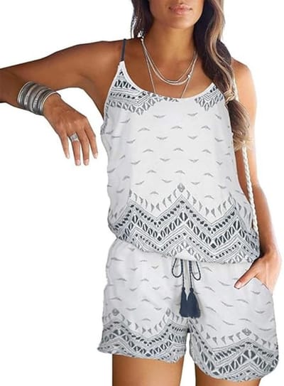 Dailygoods- Jumpsuit Dames Bloemenprint - Zomerbroek - Tanktop - Casual - Elegant - Melkzijdestof - Zomerjurk