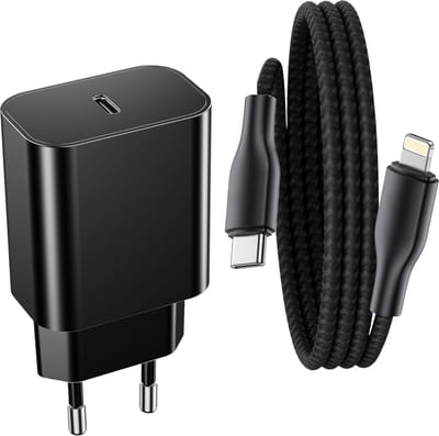 Snellader Set geschikt voor iPad en iPhone - Oplader - 1 Meter