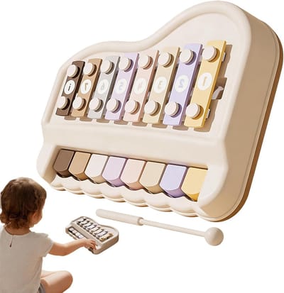 Kinder xylofoon - Muziekinstrument speelgoed - Vroeg leren - Twee speelmethoden - 22 x 165 cm - Multicolor