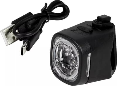 Benson LED fietslamp - wit - USB oplaadbaar - waterbestendig