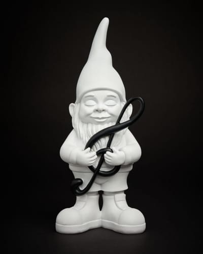 BLOGO Design The Nani’s Collection “MUSIC Medium White” Polyresin Decoratie 13,6 x H 28,0 cm WEIGHT 354g