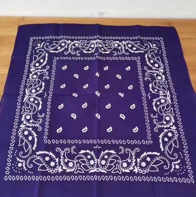 CHPN - Paarse Bandana - Boerenzakdoek - Shawltje - Paisleyprint - 54/54CM - Paars - Zakdoek - Carnaval - Fashion Accessoire