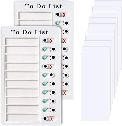 Draagbare Takenlijst Checklist Bord met Herbruikbare Vellen voor Dagelijkse Planning