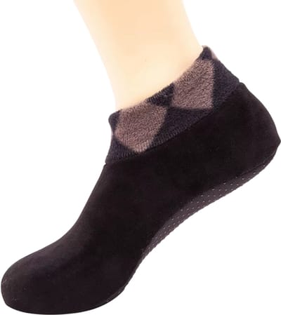 Warme Antislip Huissokken Maat 40-44 – Zachte Fleece Wintersokken voor Mannen en Vrouwen – Dikke Slofsokken voor Thuis of in Bed – Unisex Slippersokken – Effen Kleur