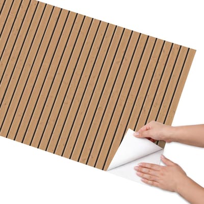 Coloray Meubel Wrap Folie - Bruin Meubelfolie - 65x130 cm - Meubel Wrap Folie Houten planken - Plakfolie Meubels - Rustiek Meubelfolie - Decoratiefolie Zelfklevend - Slaapkamer decoratie - Texturen