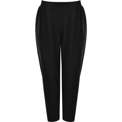 Dames fuselftaille broek van crêpe Mat Fashion