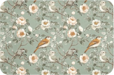 Badmat 60x40 cm - Antislip - Roze - Vogels - Kleurrijk - Badmatten voor badkamer - Badkamermat - Douchemat - Badkamer mat