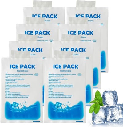 Herbruikbare Gel Koelelementen - Gel Koelpacks - Buitenactiviteiten Koelen - 8 Stuks 200ml - 10x15 cm