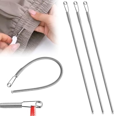 3-delige multifunctionele trekdraadtool voor hoodies, sportbroeken en kledingreparatie met buigbare koordclips en vervangende draad