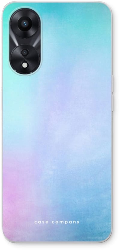 Case Company® - Hoesje geschikt voor Oppo A78 5G hoesje - Mist pastel - Soft Cover Telefoonhoesje - Bescherming aan alle Kanten en Schermrand