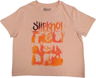 Slipknot - The End So Far Faces Grid Crop top - S - Roze
