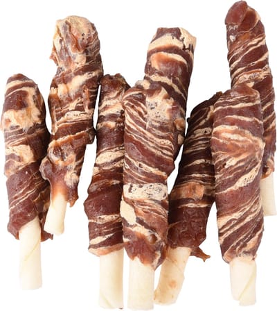 Flamingo R'Hide - Snack Honden - R'hide Staafjes Met Eend En Kabeljauw7/8cm 6st 85gr