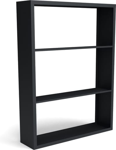 Beltza zwarte houtopslag onderverdeling 3 vakken 1500x385x2000 mm