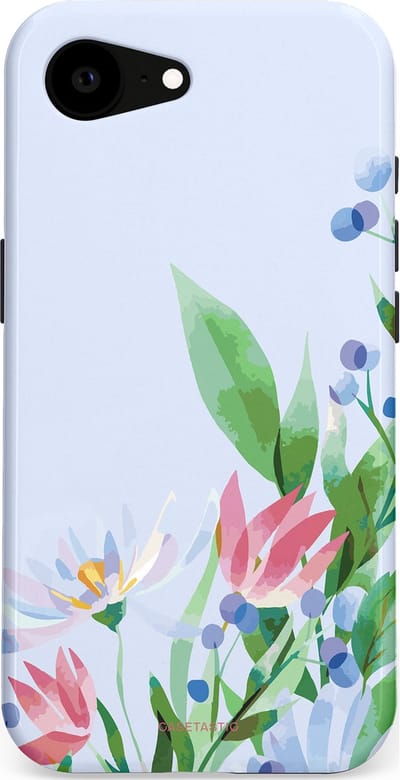 Casetastic hoesje geschikt voor Apple iPhone 16e / Apple iPhone 17e - MagSafe - Dubbellaagse bescherming - Dromen in pastel - Fashion Case - Lichtgrijs Mintgroen