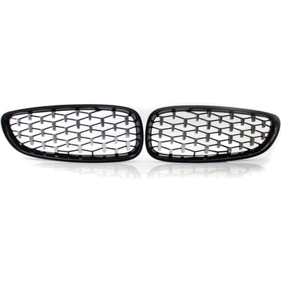 Nieuwe Front Grille Set Semi-Plating Meteor Stijl Voor Links & Rechts Vervanging voor BMW Z4 Roadster zwart