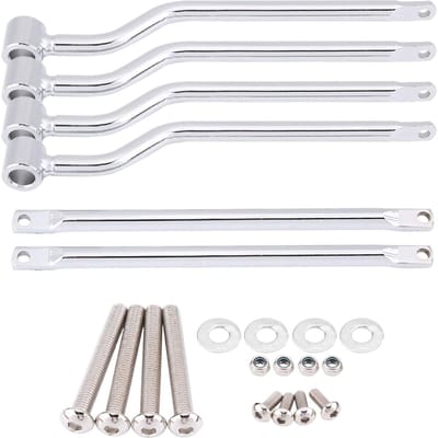 Kit de supports de sacoches de moto pour Honda Suzuki Yamaha Kawasaki Argent