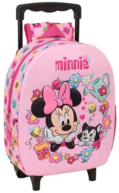 Safta Minnie Mouse 3d 8.91l Rugzak Met Wielen Roze Kinderen