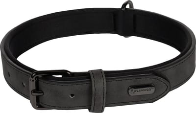 Flamingo Delu Met Neopreen - Halsband Honden - Halsband Delu Zwart L 42-52cm 25mm - 1st - 123419 - 1st