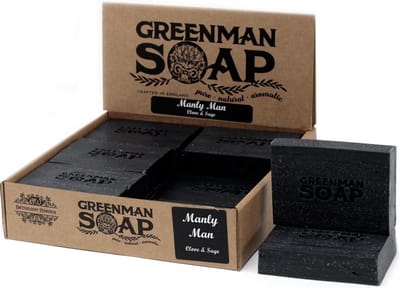 Greenman Zeepblok - Kruidnagel & Salie - 100g - Handzeep - Douchemiddel - Pure Oliën & Kruiden