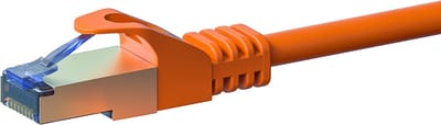 Danicom CAT6a S/FTP (PIMF) patchkabel - 2 meter oranje - netwerkkabel - internetkabel - UTP kabel - RJ45 - 10000 mbit/s