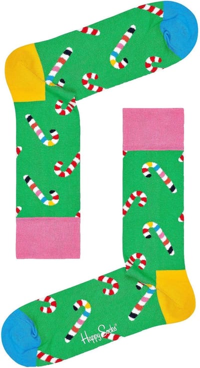 Happy Socks  - Happy Holiday - kerstsokken - Candy Cane - Meerkleurig | Unisex | Maat 41-46