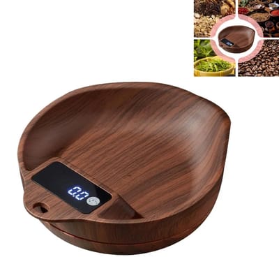 LISM-Digitale koffieweegschaal, koffiebonenweegschaal, keukenweegschaal, sieradenweegschaal, met een nauwkeurigheid van 0,1 gram, geschikt voor commercieel gebruik, kantoren, koffiebars, toonbanken en thuisgebruik.