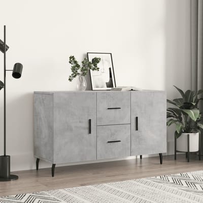vidaXL - Dressoir - 100x36x60 - cm - bewerkt - hout - betongrijs